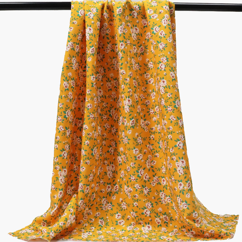 云漫卿雪纺布料雪纺碎花布料面料夏季不透垂感连衣裙服装衬衫裤弹力布