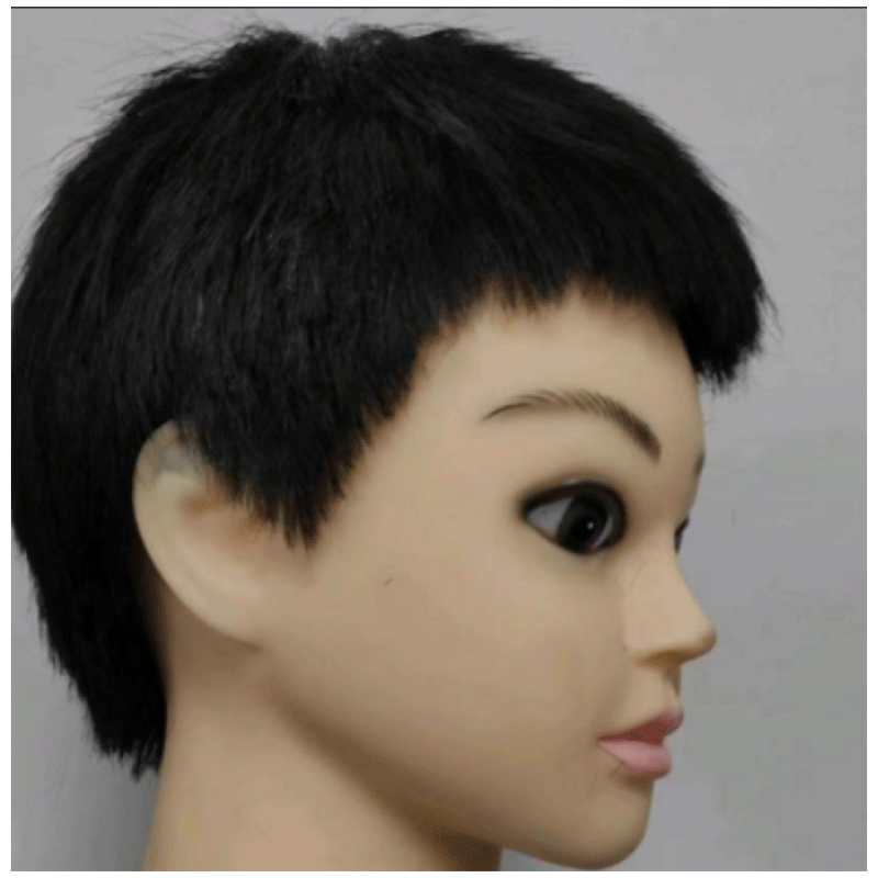 假人頭模型頭美發(fā)頭模全真男發(fā)真發(fā)男假頭模特頭練習(xí)男士短發(fā)頭模 超短男士短發(fā)只能推-S79