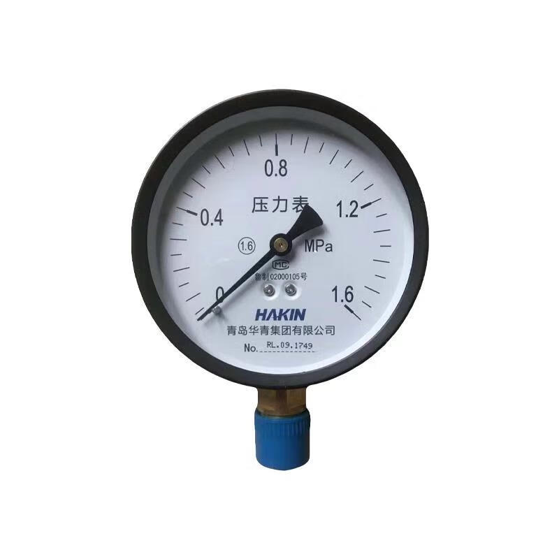 y100真空压力表真空表耐震真空表不锈钢真空表真空泵表 0-0.06mpa