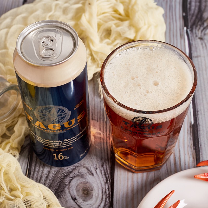 泰谷（TAGUS）西班牙原装进口啤酒 16度烈性啤酒 泰谷16度 500mL 24罐 26年5月27日到期