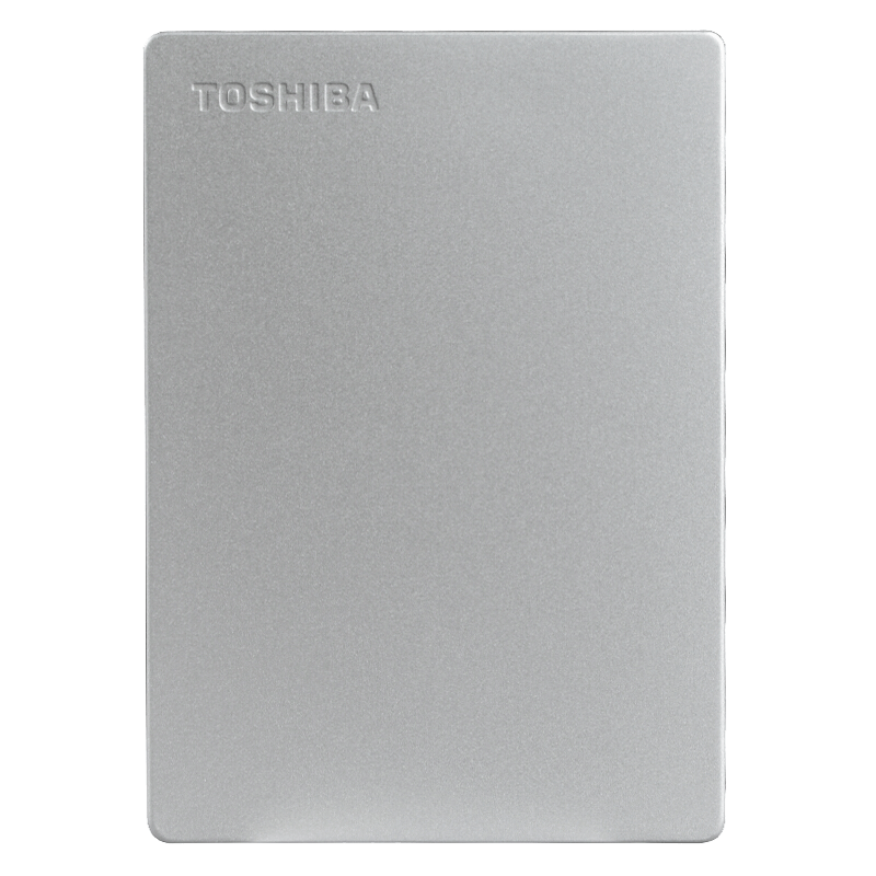 Toshiba/东芝 SLIM系列 移动硬盘 金属纤维加密银 2TB 509元