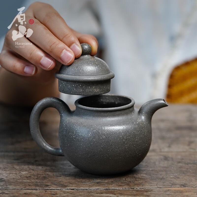 原山国工宜兴紫砂壶大小寿珍掇球茶壶清中期老段泥功夫茶具紫砂泡茶壶