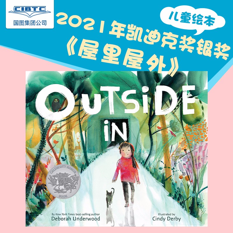 现货 2021凯迪克银奖绘本 Outside in 屋里屋外 儿童艺术绘本