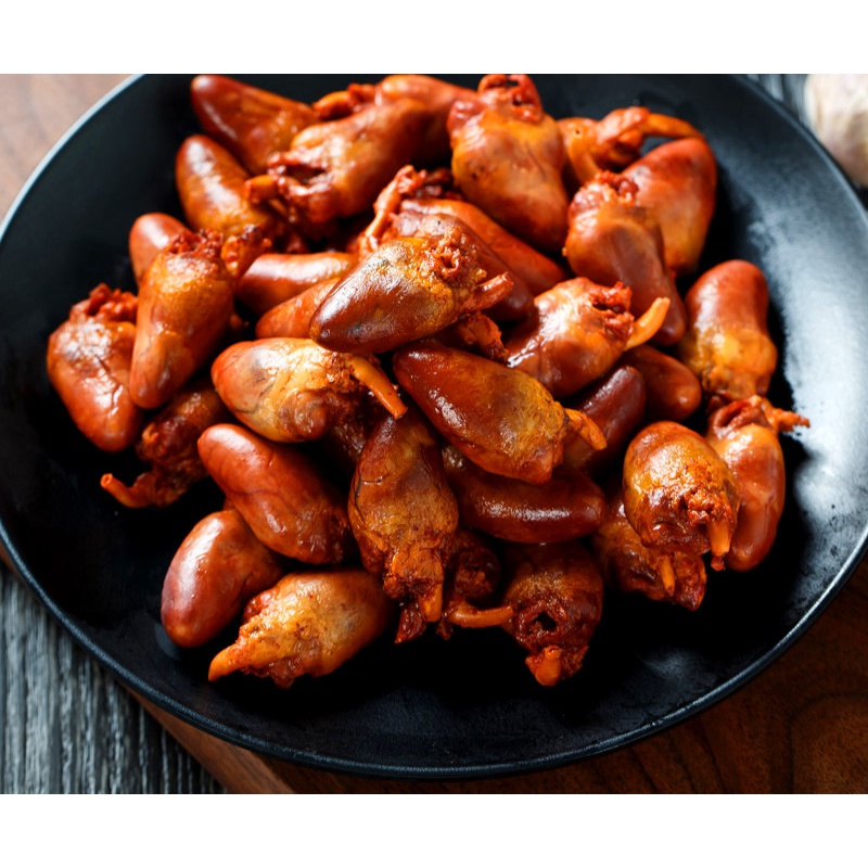 虎钢馋味巴哥熏鸡心正宗特产熟食香薰鸡心下酒菜200*5袋