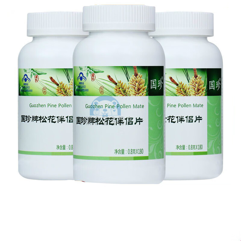 clcey严选  国珍牌 松花伴侣片 180片  松花粉 每瓶 1瓶