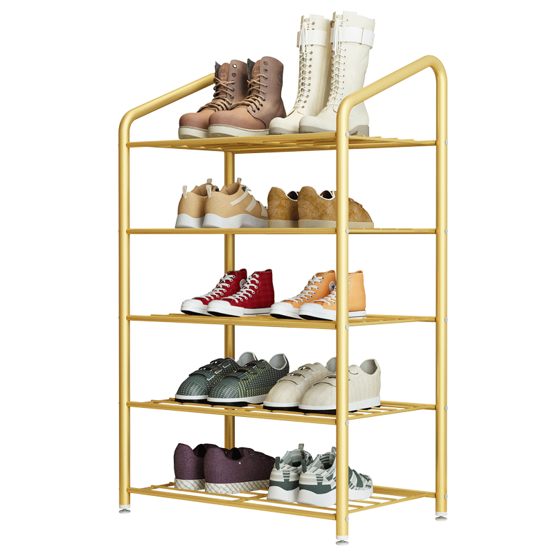 家丽人 鞋架家用多层简易轻奢鞋架纳米烤漆鞋子收纳架出租房客厅门口经济型宿舍加粗钢管收纳置物架子