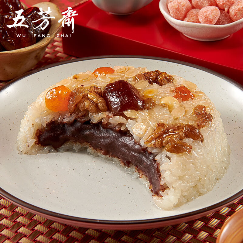 家常白糯豆沙八宝饭390g*3碗