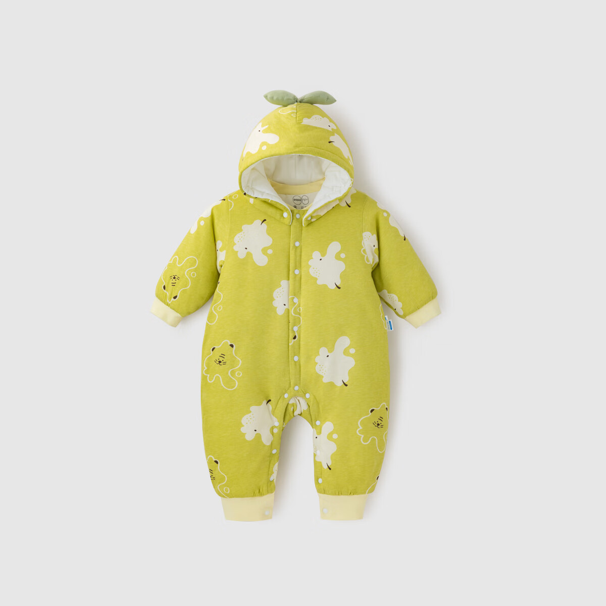 aqpa婴儿棉服连体衣夹棉秋冬装保暖带帽哈衣爬服睡衣宝宝衣服 雪花梨 66cm使用感如何?