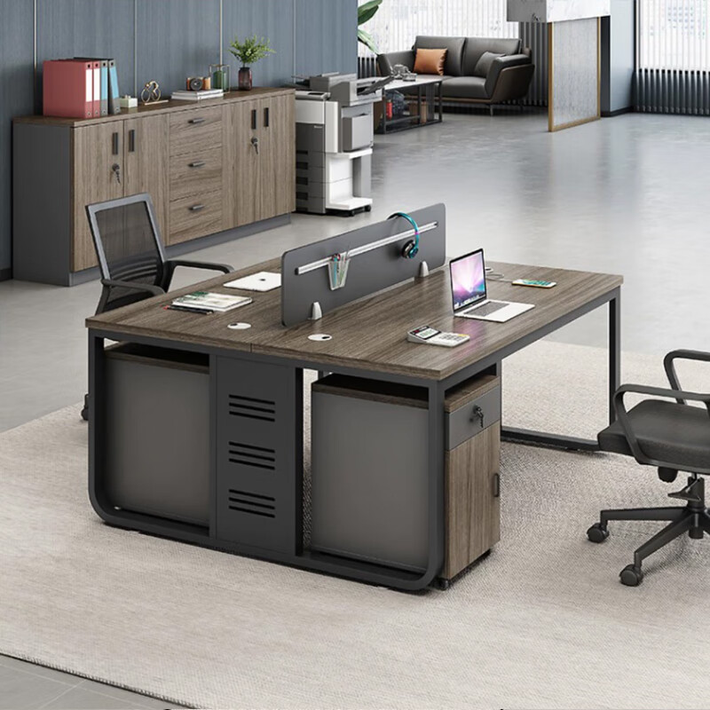 艺可恩职员办公桌椅组合员工四人位双人位现代简约电脑桌工位办公室