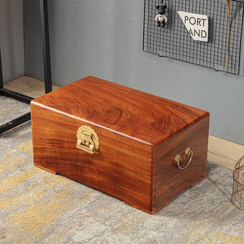 至尚自然(zhishangziran)香樟木箱子全樟木实木箱子整板红樟老料樟木