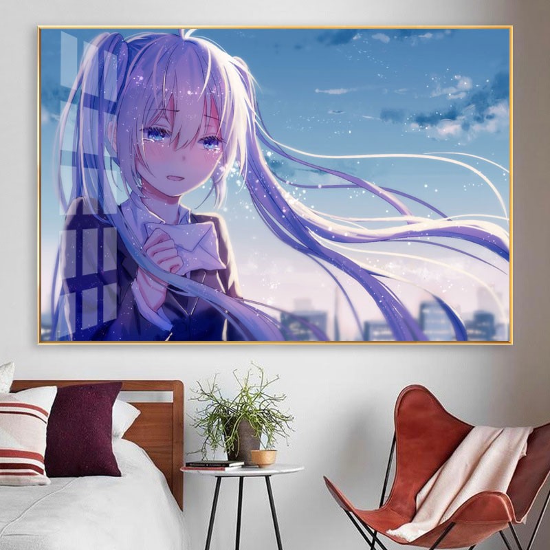 缀星 5d 钻石画十字绣满钻 卡通动漫 初音未来 贴钻画