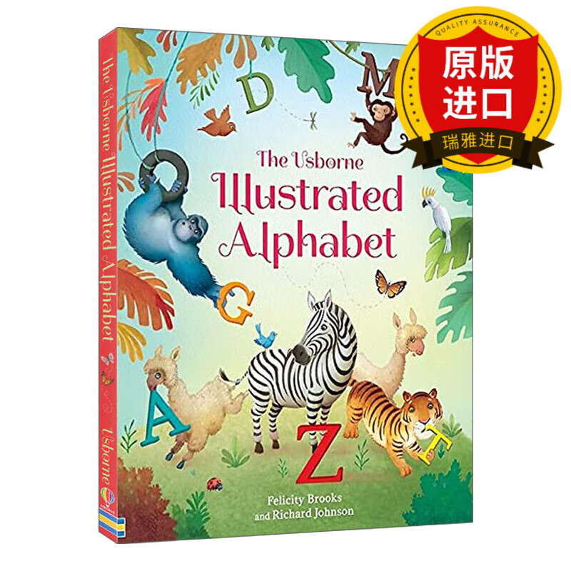 英文原版 usborne illustrated alphabet 图解英文字母表 精装 英文版