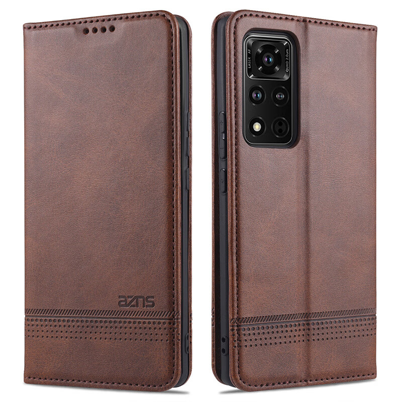 源乘翎 华为荣耀v40手机壳翻盖式复古皮革honorv40轻奢版磨砂硅胶软底