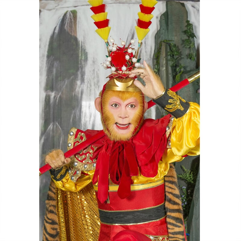 孙悟空海报大幅齐天大圣挂画六小龄童画像西游记海 孙悟空01 竖版图