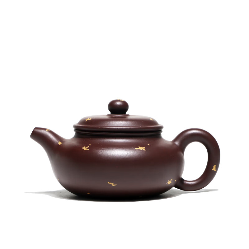 摩范【不亦乐壶】原矿紫砂壶泡茶壶吴荣华手工茶壶家用紫朱泥洒金仿古
