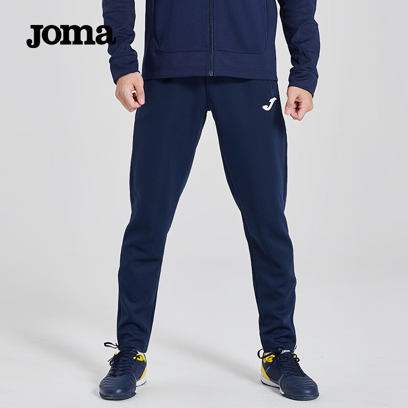 JOMA運(yùn)動(dòng)褲男春秋針織透氣速干褲跑步健身收腿褲休閑褲子男褲 藏青 M