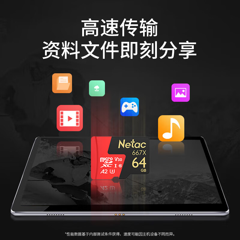 朗科64GB TF存储卡应用场景