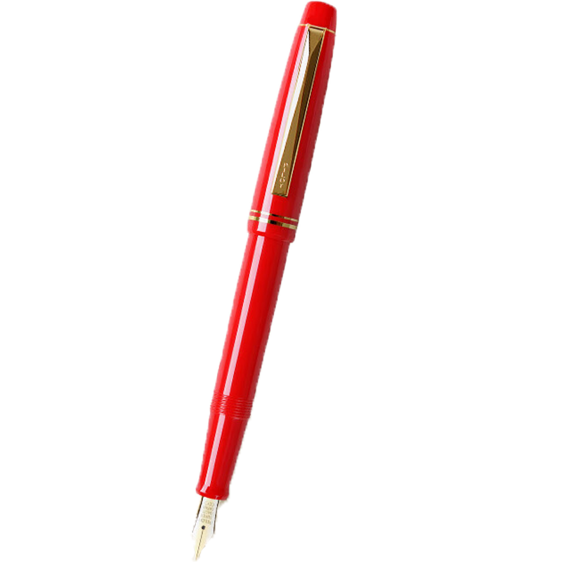 PILOT 百乐 FP-78G+钢笔 学生书法练字笔商务办公签字笔 M咀 红色