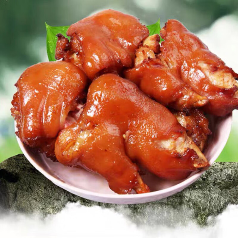 冠云山西特產(chǎn)平遙冠云豬蹄開袋即食真空小包裝鹵豬蹄熟食一整只小包裝 冠云鹵豬蹄325g*2袋
