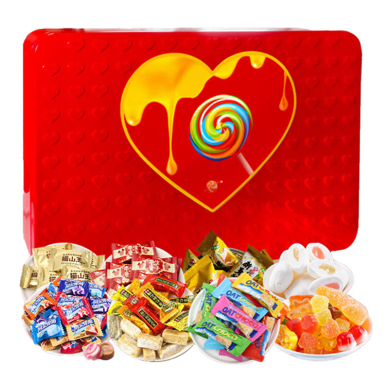 徐福记酥心糖阿尔卑斯等品牌结婚庆喜糖果800g休闲零食混合装伴手礼礼盒