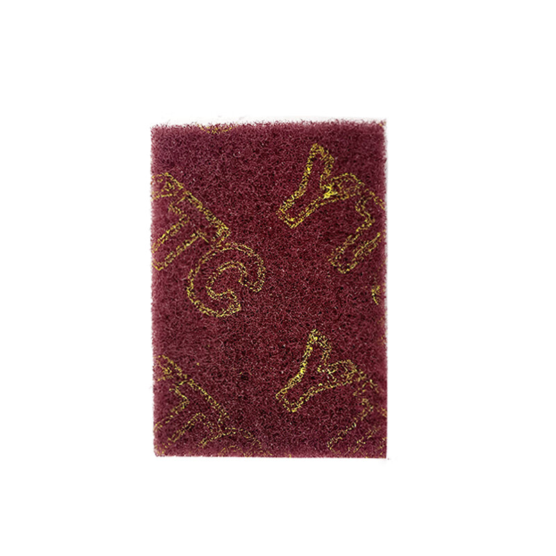 峰力耐工業(yè)家用百潔布金剛砂清潔除銹不銹鋼拉絲布鐵板燒去污去毛刺神器 紅百潔布9cm*13cm(10片)