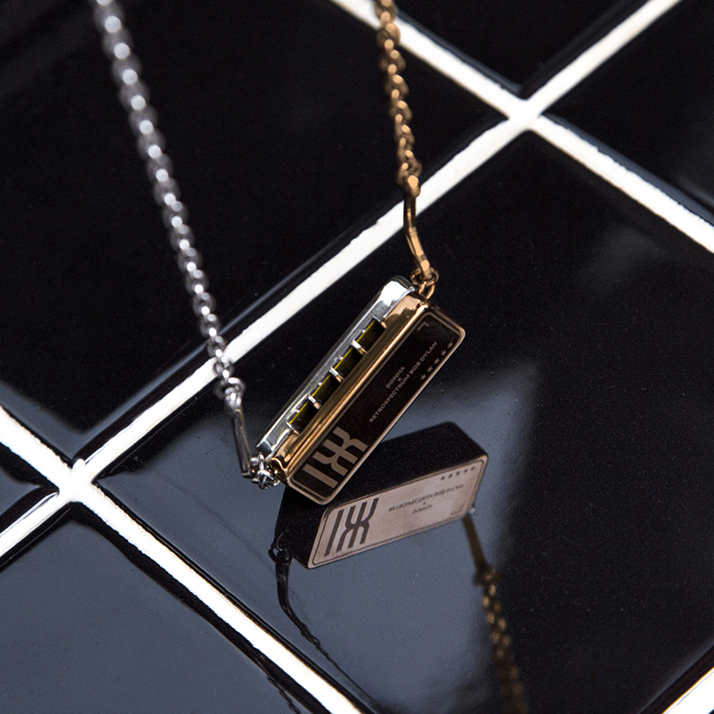 鲍勃迪伦口琴项链 现货donha x bobdylan鲍勃迪伦联名款口琴项链可