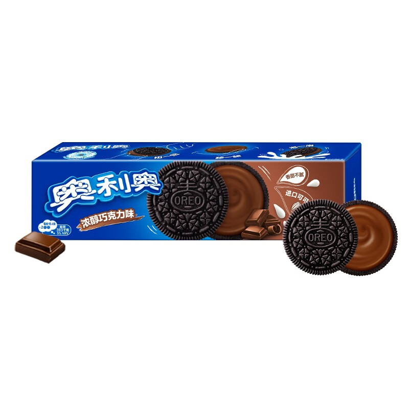需首单:奥利奥(oreo) 水果夹心饼干休闲零食 营养早餐水果味饼干 下午