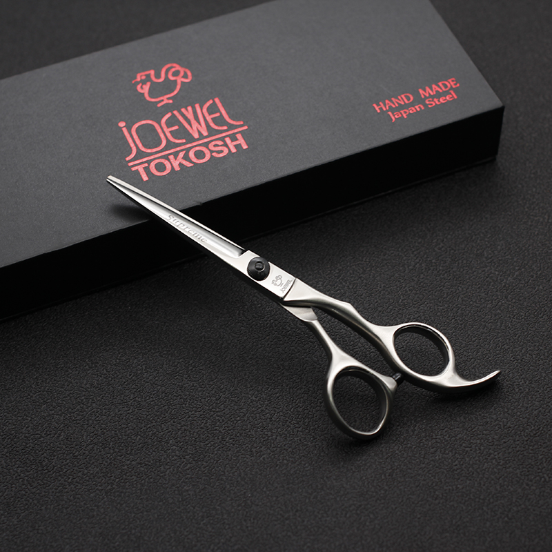 鸡牌  f-60(5.5寸 - 7.0寸)美发理发条剪 平剪 剪刀 乳白色 5.5寸