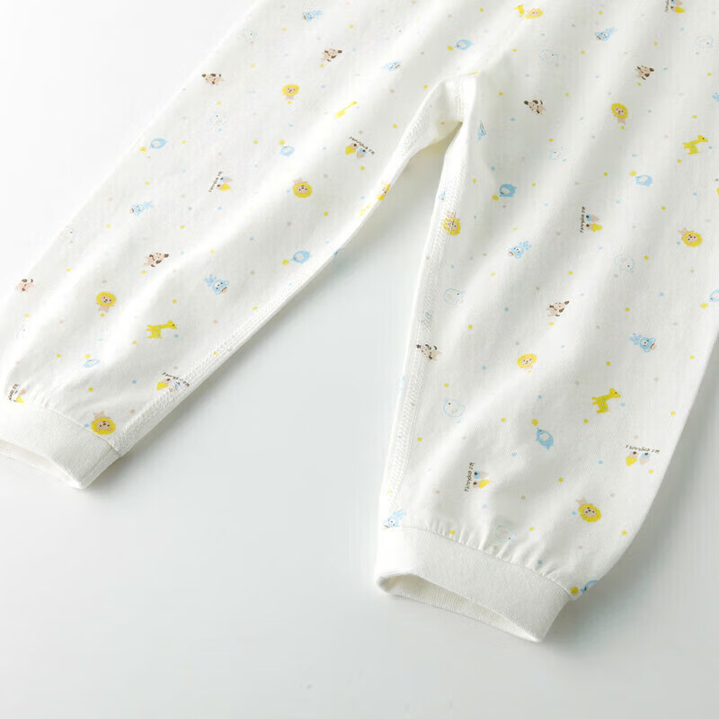 丽婴房（Les enphants）丽婴房儿童A类纯棉内衣套装男童女童夏季睡衣打底长袖空调家居服 奇想天蓝 140 CM/10岁