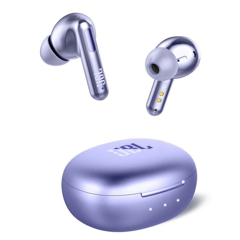 JBL 杰宝 T280TWS NC2 真无线蓝牙耳机 主动降噪入耳式运动跑步通话耳机 苹果华为小米手机通用耳机 紫色