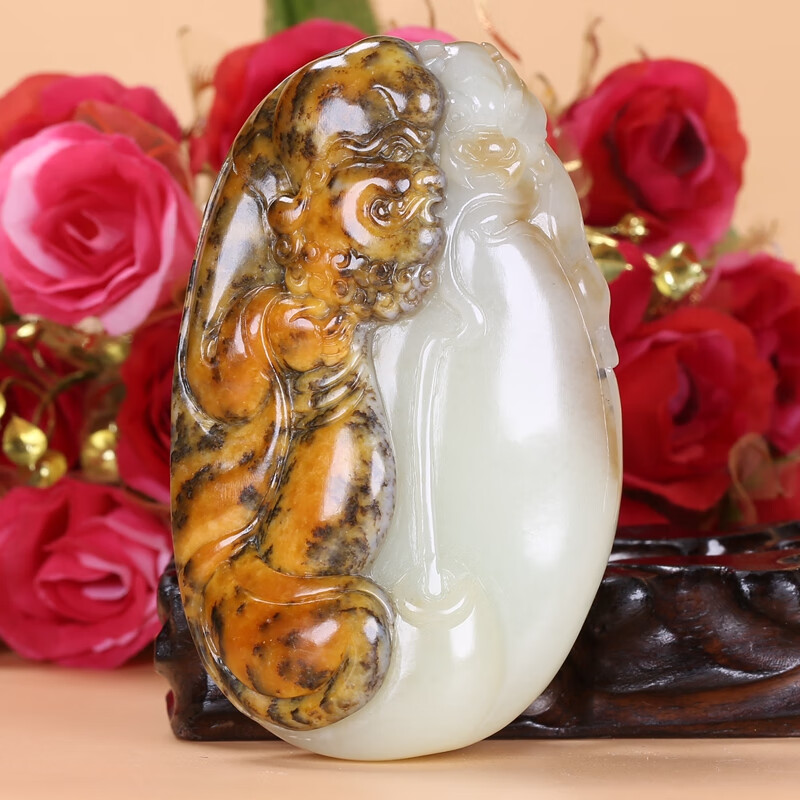 皇贵人【珠宝严选】玉雕名家闵辉作品 和田玉罗汉手把件 贵圈珠宝玉器