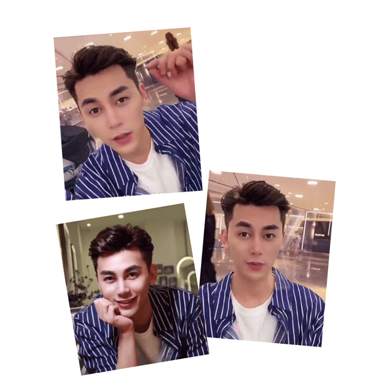 天使丝丝假发男短发隐形头顶补发片帅气三七分真发型m前额发际线 普通