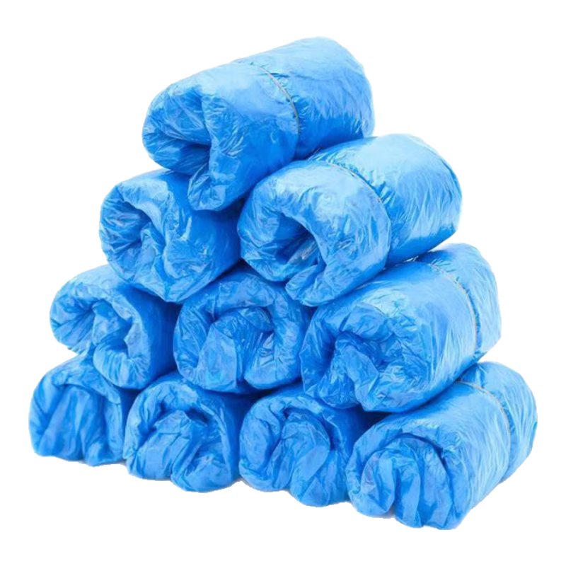 家用一次性鞋套防水加厚耐磨防滑胶套塑料鞋套室内客人防尘塑料套 1g【加厚】100只