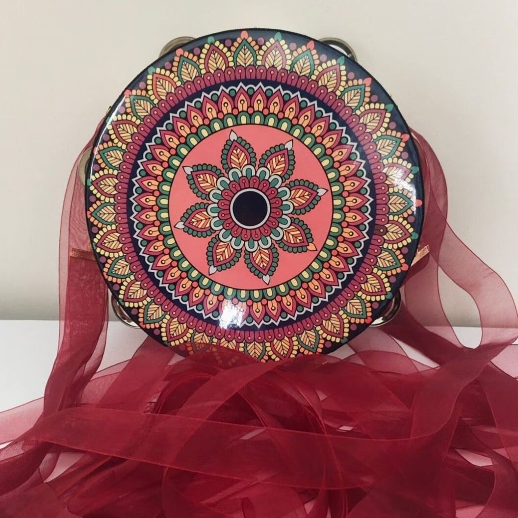 幼儿园手工材料 铜鼓广西三月三广西童汉服拍照外景道具铃铛 1号飘花