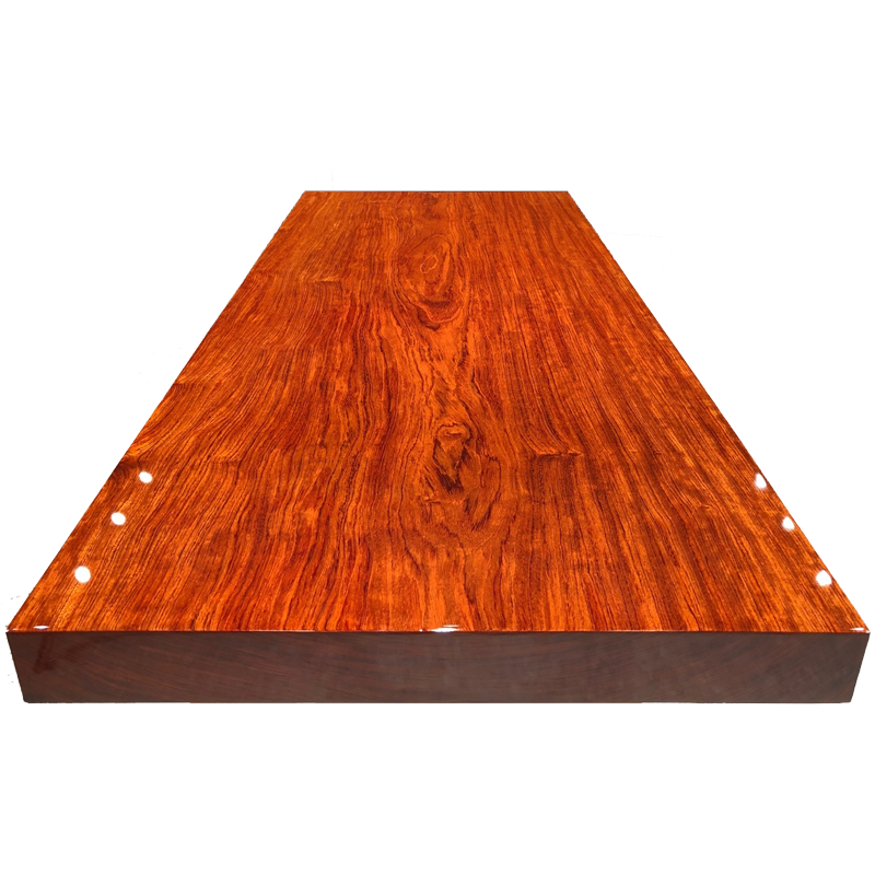 倾听木之歌巴花实木大板桌原木茶桌简约现代书桌泡茶桌整板 巴花203*86*10全方边+支架