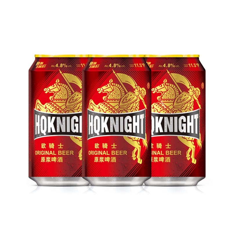 惠泉啤酒【直播间】330mL11.5°P惠泉欧骑士原浆啤酒 330mL 24罐 整箱装