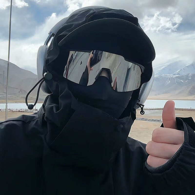 hdcwqq登山护目镜爬山墨镜户外防风沙太阳镜男女款运动骑行眼镜 黑框