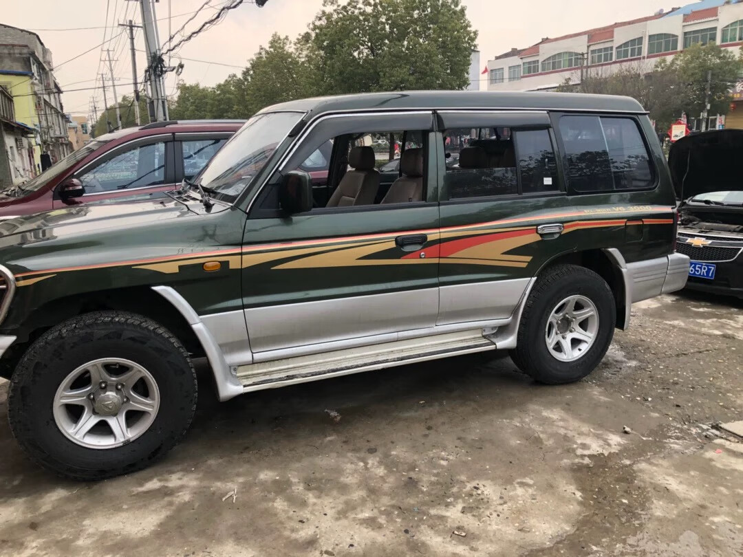 雷静 适用于三菱猎豹黑金刚帕杰罗v31v32v33车身彩条改装腰线拉花贴纸