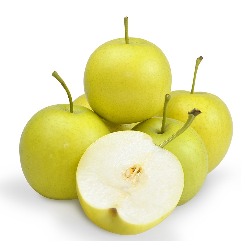 皇冠梨2.5kg新鲜水果青梨绿梨翠冠梨5斤河北特产 绿皇冠梨5斤