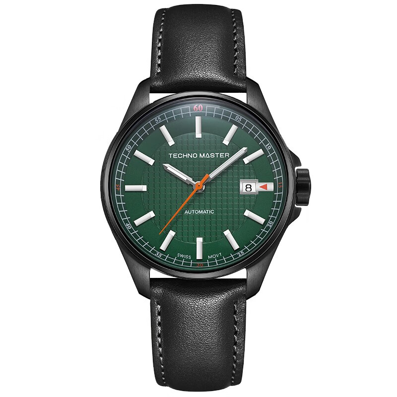 techno master 英国品牌机械手表男商务时尚男表瑞士自动机械机芯蓝