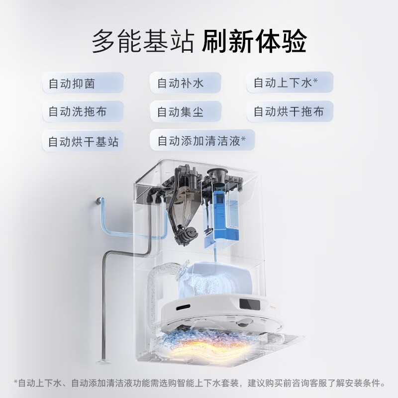 石头(roborock)P10扫地机器人自动清洁集尘新升级家用大吸力扫拖一体机 P10