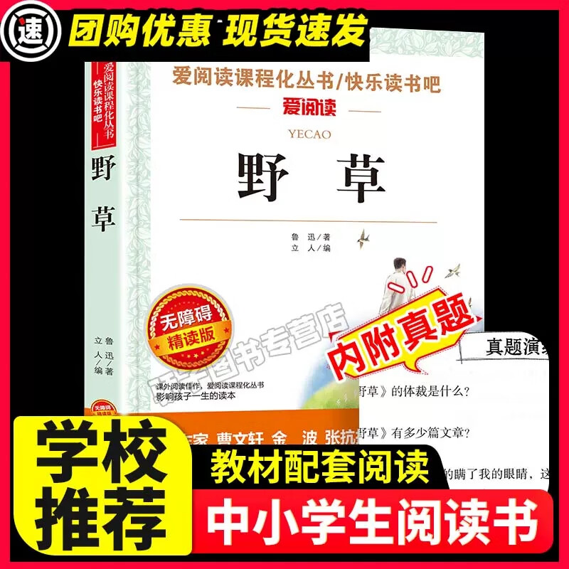 阿Q正传鲁迅经典原著正版 原著正版鲁迅的书阅读书籍现当代名著 讲述中国国民的灵魂 青少年初高中生课外阅读 野草