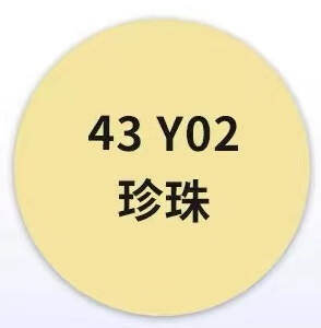43y02珍珠y11乳白色gsb色卡涂料定制防锈漆 y02珍珠 (gsb国标色卡)