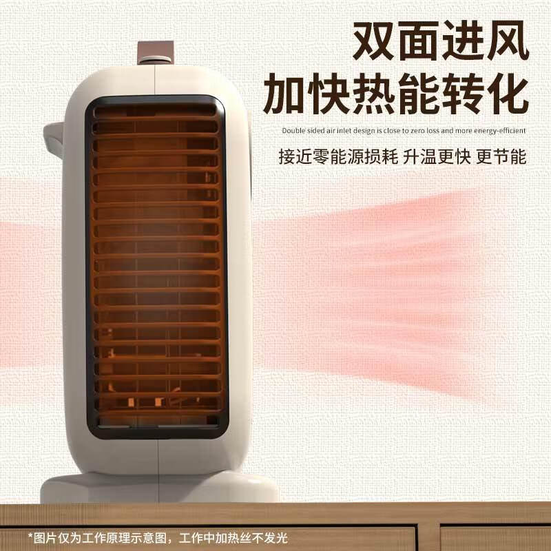 亚都（YADU）取暖器/暖风机/电暖器/电暖气/台式暖风机 /家用立卧两用速热电暖炉 豪华遥控双温控款