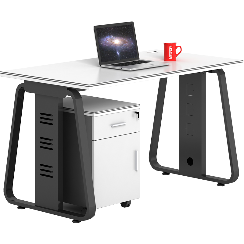 安美诚办公桌椅现代简约办公家具办公桌组合2人位4人位6人位8人位职员桌四人位含柜【不含椅】