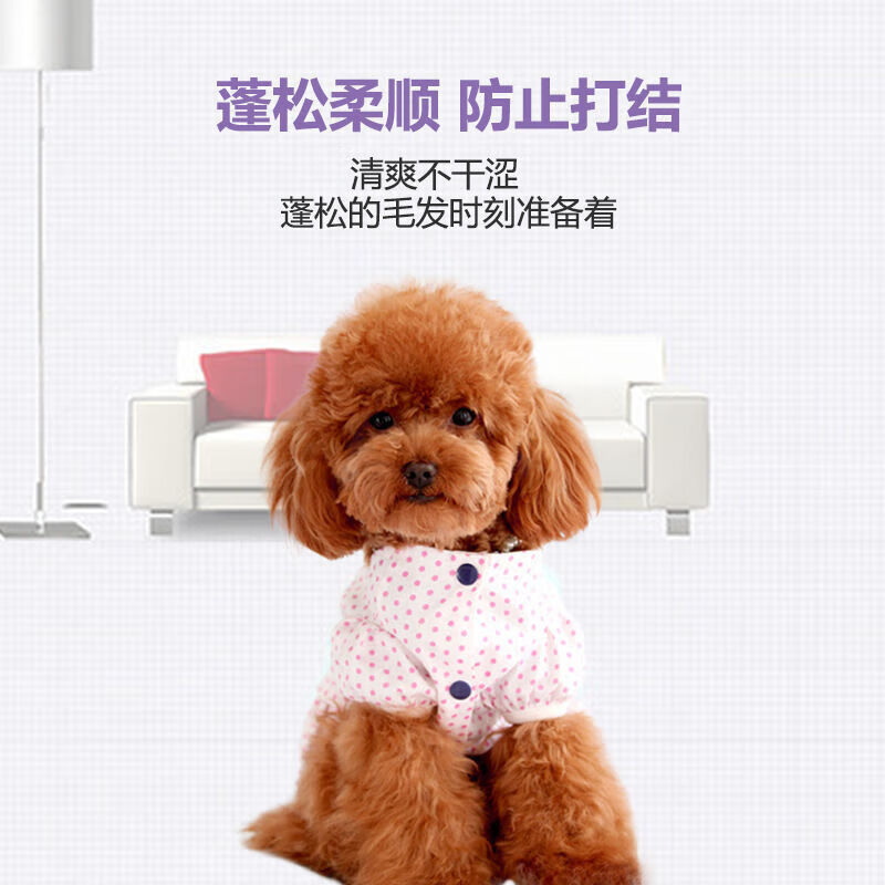 乖宠(Guaichong)泰迪狗狗沐浴露红棕色灰色白色杀菌除螨狗洗澡浴液贵宾犬香波 黑色泰迪600ml 沐浴露+护毛素