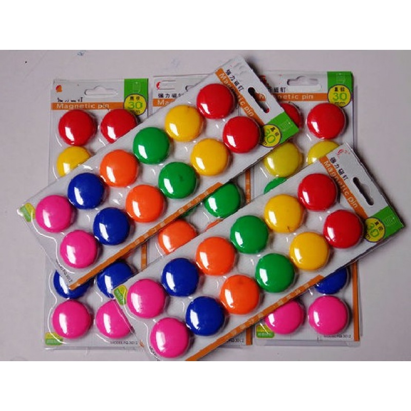 装得快 白板磁珠 磁铁 磁钉 吸铁石  磁扣 强力磁吸 直径30mm磁吸 12