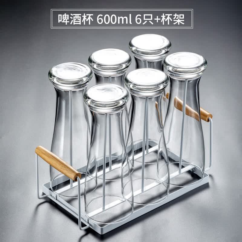 格娜斯（CRISTALGLASS） 玻璃啤酒杯大号扎啤杯精酿啤酒杯子套装酒吧酒杯家用果汁杯饮料杯 【六支装】600ml+杯架使用感如何?