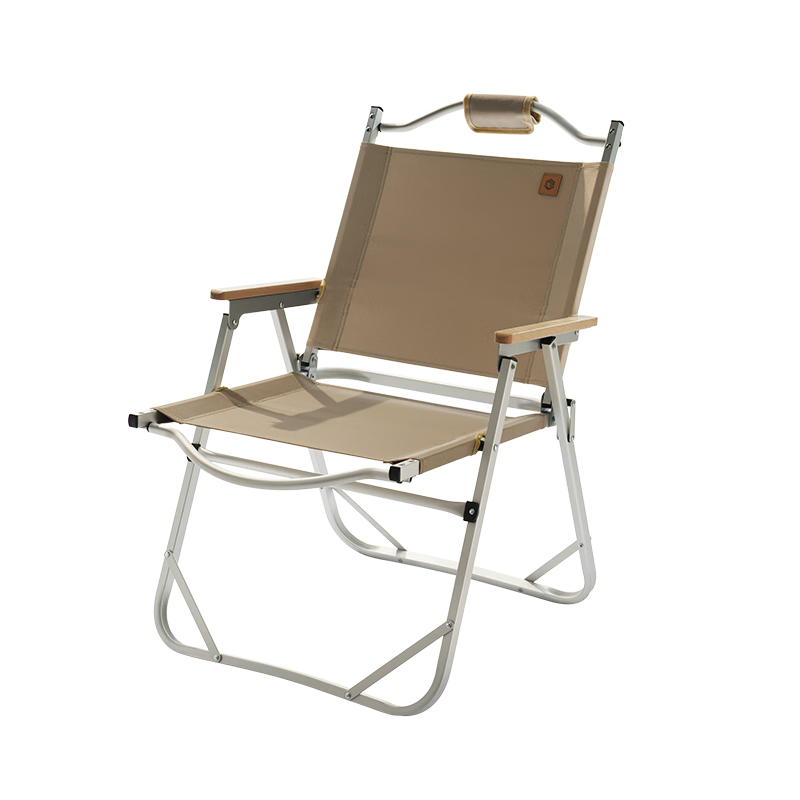 京东京造 户外折叠椅 克米特椅  便携露营装备 野餐聚会营地椅子用品 银色