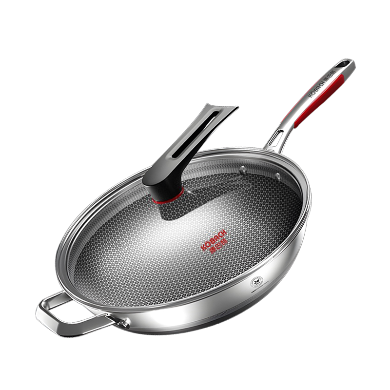 ���ڲ��������ͺգ�KOBACH��������ճ��316L����ֳ��˹�34cm�Ӵ��������ƽ��ȼ�����¯ͨ�� 279.2Ԫ(������)